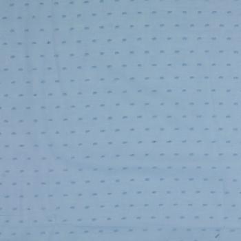 Dobby Voile - uni, bleu